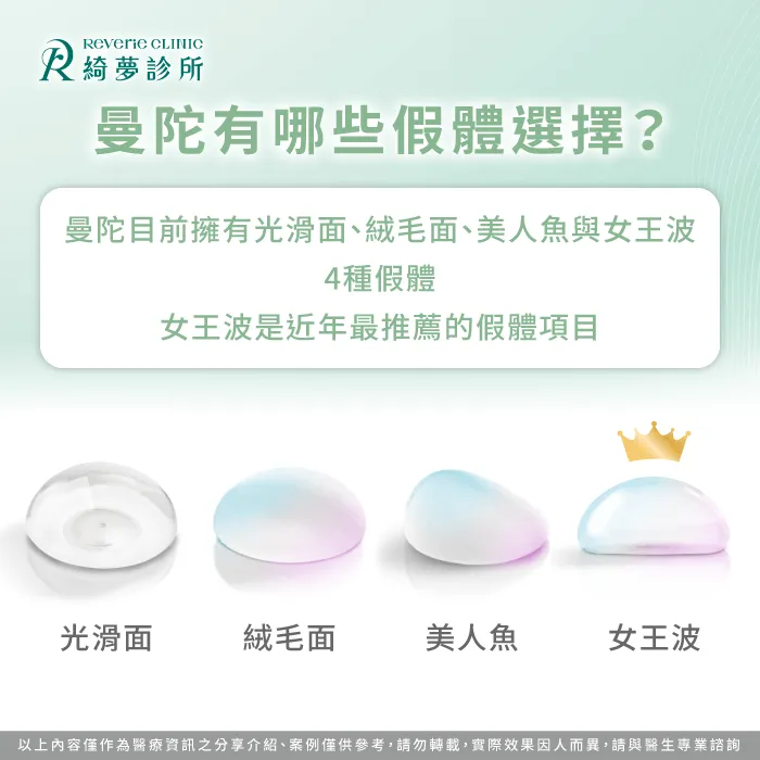 曼陀有哪些假體-女王波是什麼