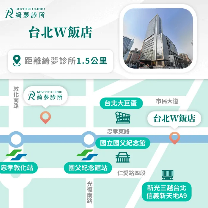 台北W飯店-台北大安住宿推薦